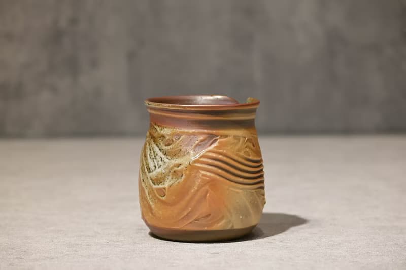 | 275cc | 柴燒無把茶海線條款 公道杯 勻杯 【臻麟陶藝】