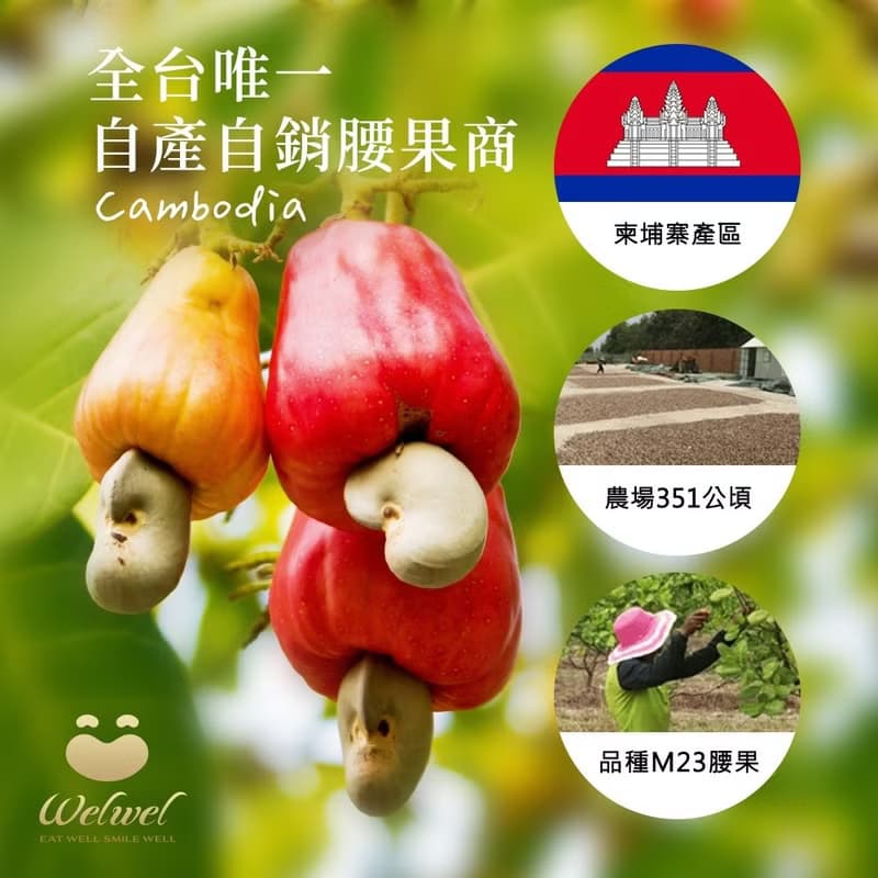 【Welwel微兒微兒】楓糖椰糖腰果_190g (滿額888贈禮)