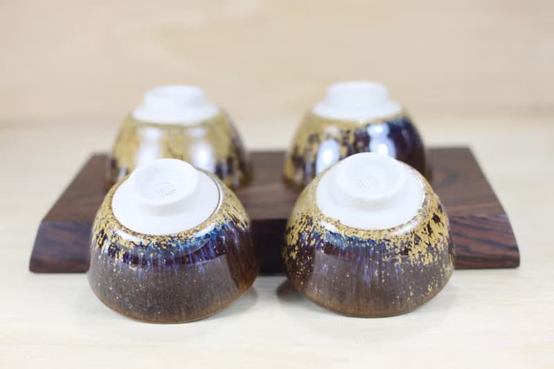 【母親節禮物】50ml 層加 天目釉 中式小茶杯 鶯歌葉敏祥作品