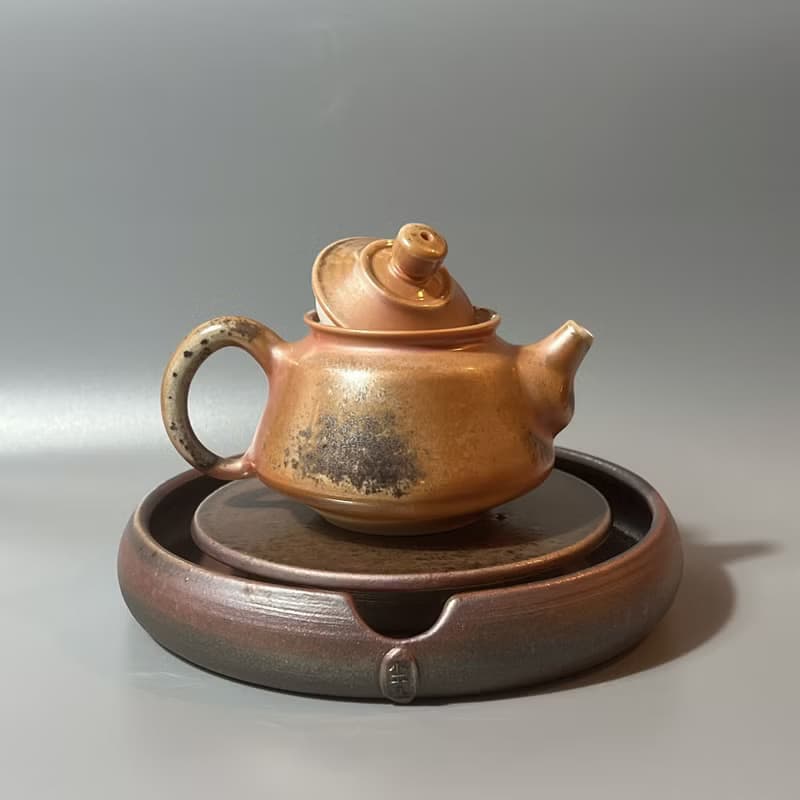 柴燒瓷土正把茶壺 / 柴燒茶具  / 小平凡手作