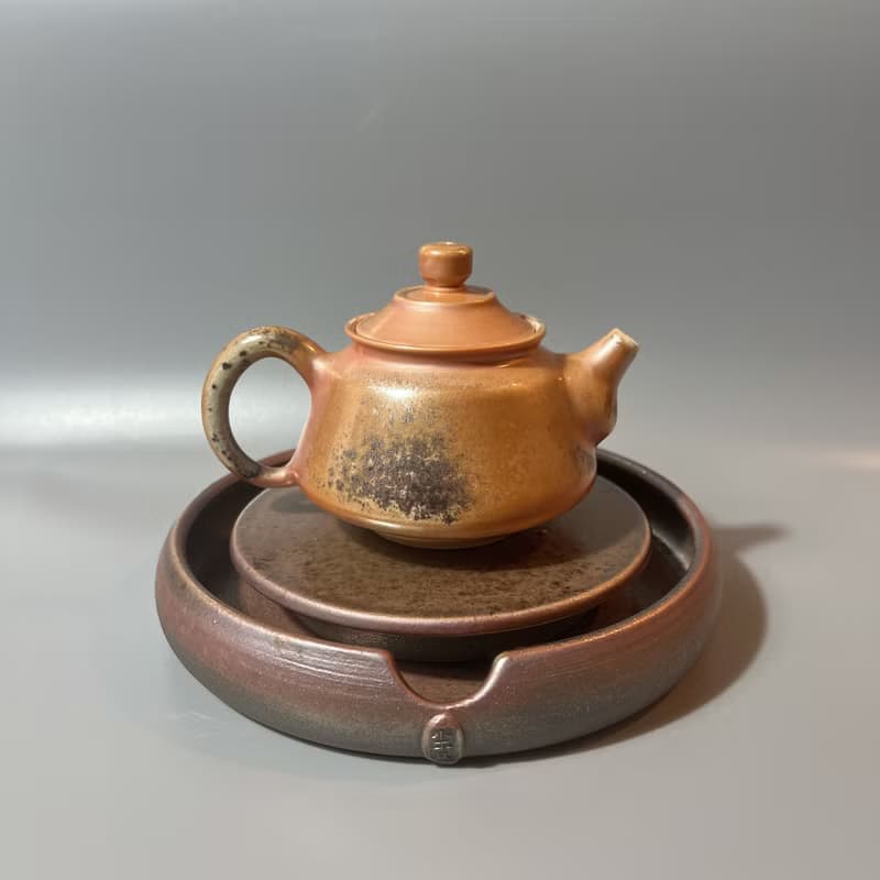 柴燒瓷土正把茶壺 / 柴燒茶具  / 小平凡手作