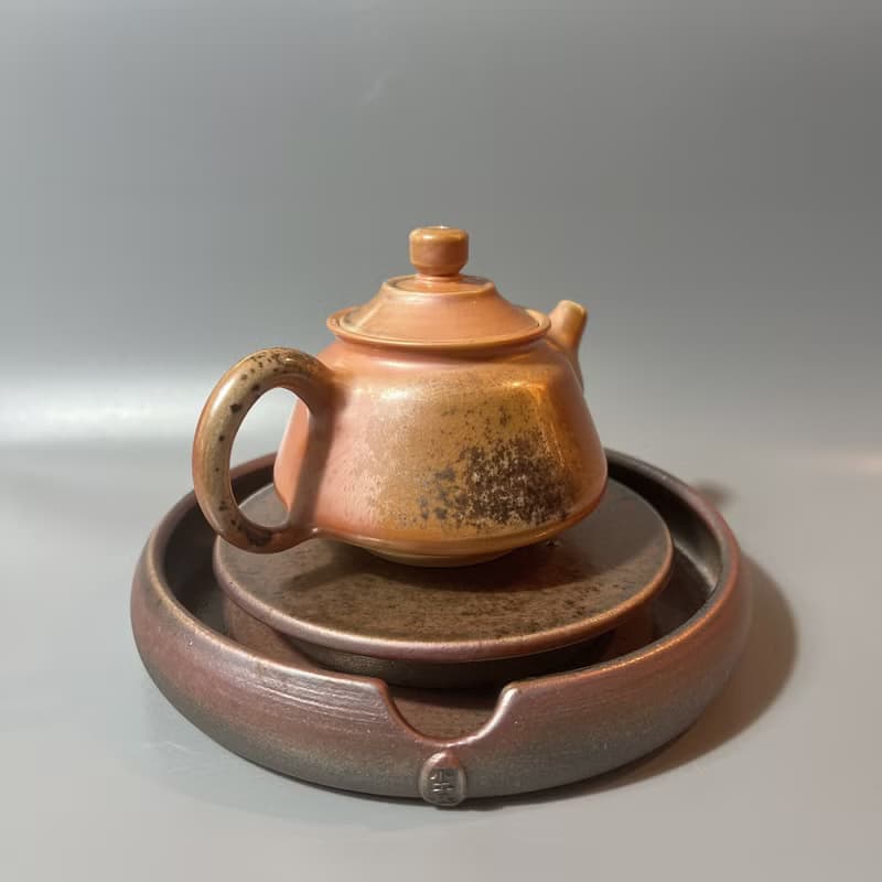 柴燒瓷土正把茶壺 / 柴燒茶具  / 小平凡手作