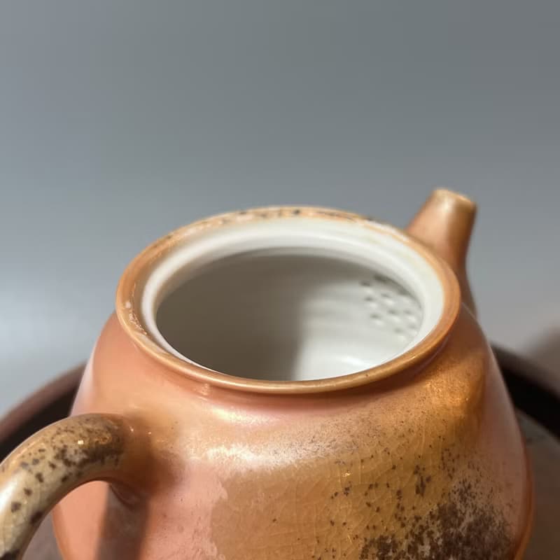 柴燒瓷土正把茶壺 / 柴燒茶具  / 小平凡手作