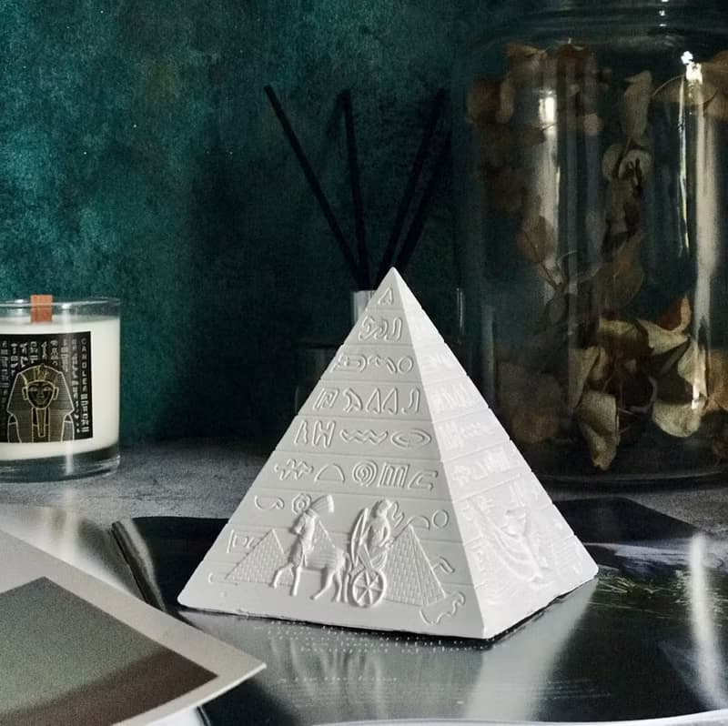 埃及文明系列 / 金字塔 白色 擴香石