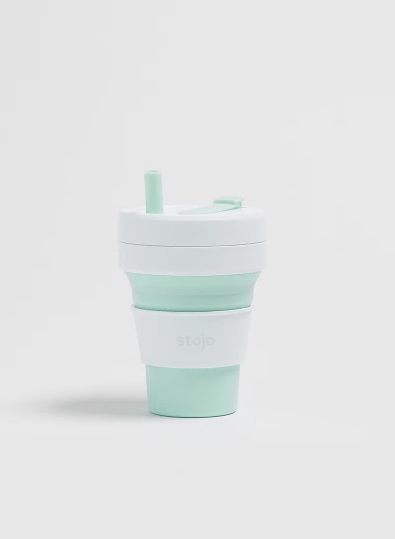 Stojo - 環保高耐熱矽膠摺疊杯16oz - 薄荷綠