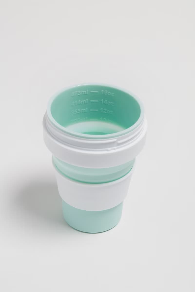 Stojo - 環保高耐熱矽膠摺疊杯16oz - 薄荷綠