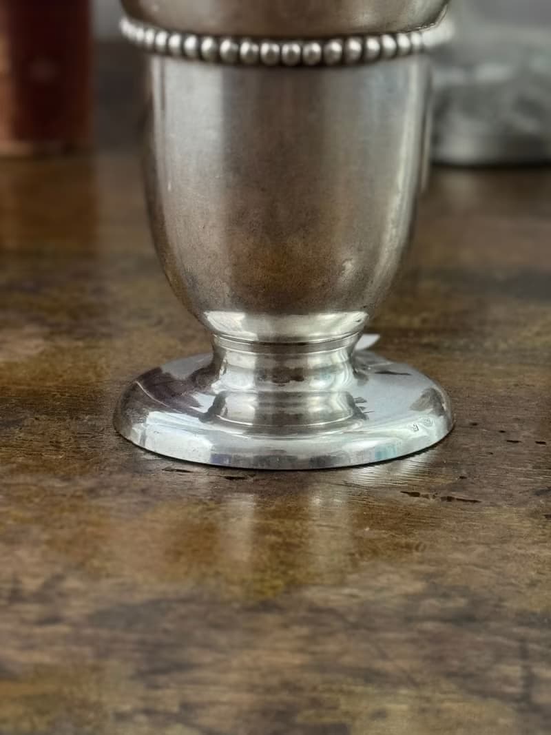 50123-迷人古董鍍銀酒杯