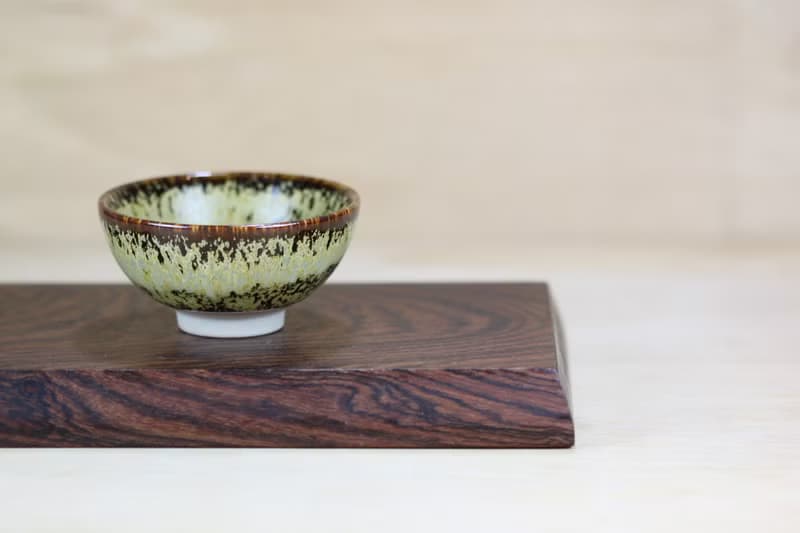 【送禮好物】60ml 綠藻 天目釉 圓滿茶杯 鶯歌名家葉敏祥作品