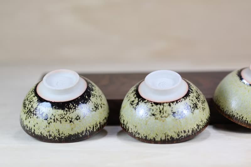 【送禮好物】60ml 綠藻 天目釉 圓滿茶杯 鶯歌名家葉敏祥作品