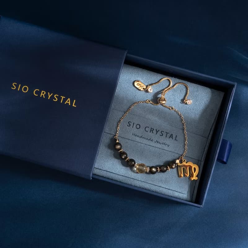 【群星】夜空流石-黃水晶金曜石手鍊#星座限定