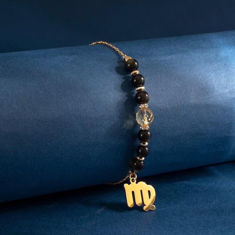 【群星】夜空流石-黃水晶金曜石手鍊#星座限定