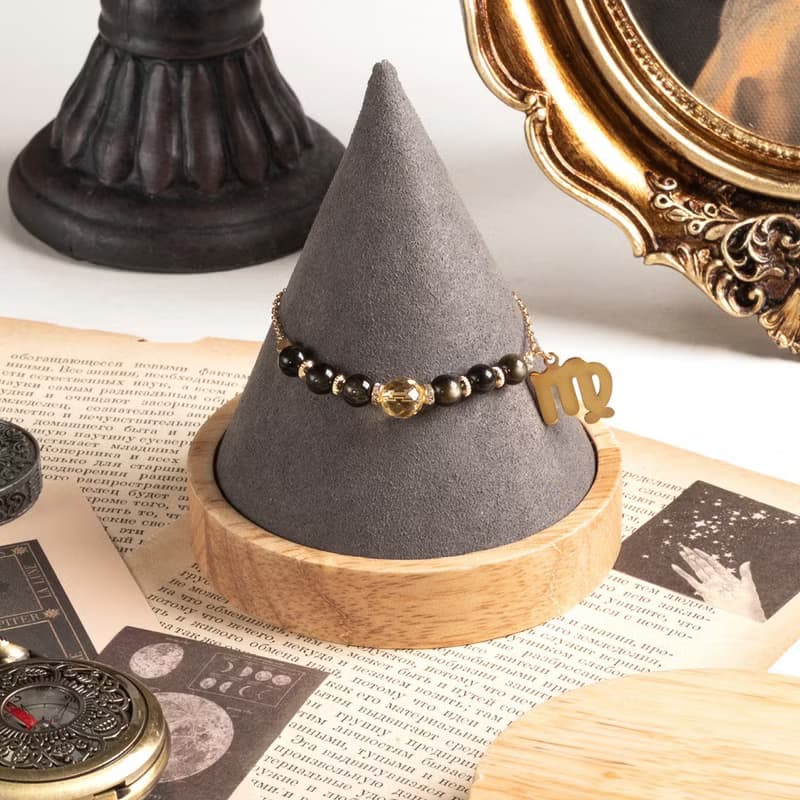 【群星】夜空流石-黃水晶金曜石手鍊#星座限定