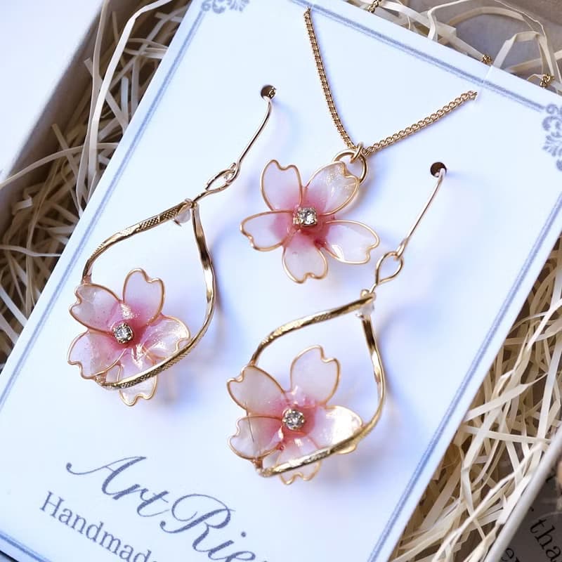 桜twist jewelry set