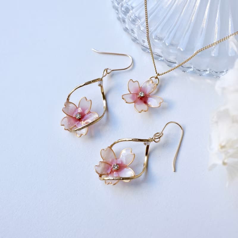 桜twist jewelry set