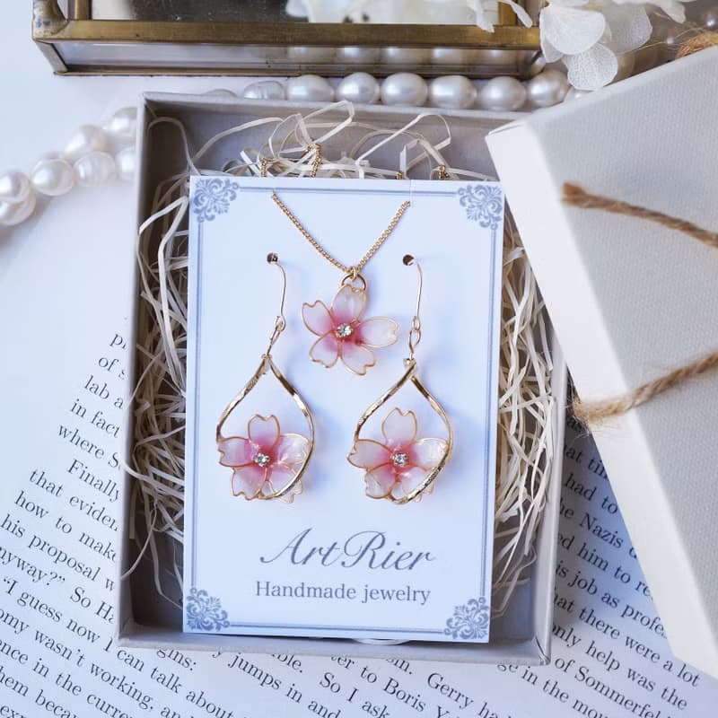 桜twist jewelry set