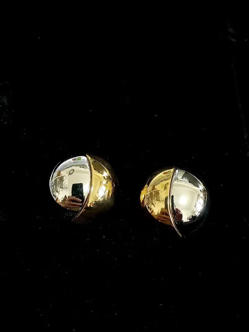 vintage jewelry  Monet 經典金銀雲形雙色 夾式耳環