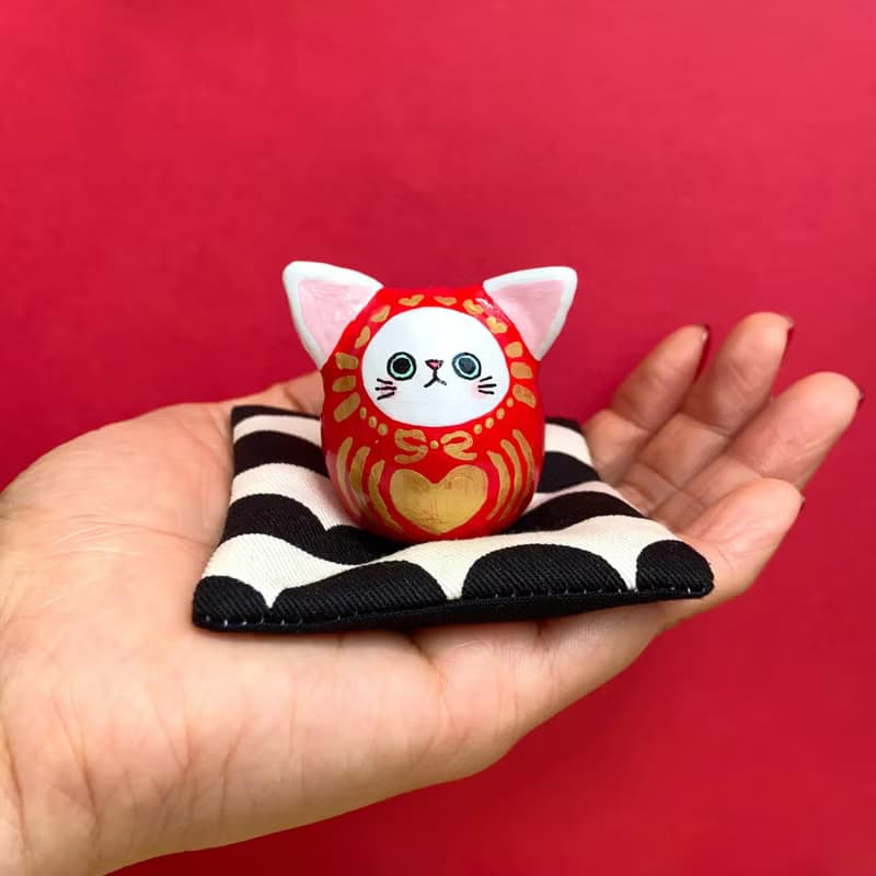 貓達摩【小】左粉紅色