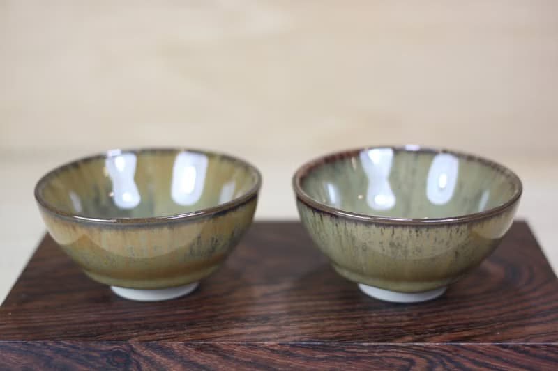 【送禮好物】60ml 沙瀑 天目釉 圓滿對杯 鶯歌名家葉敏祥作品
