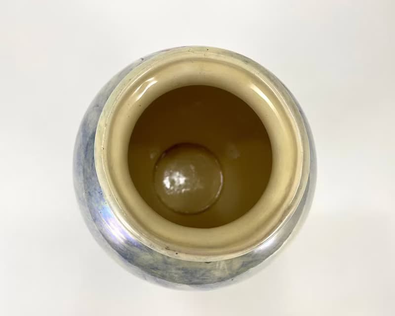 復古花瓶與帆船|比利時瓷瓶|五顏六色的花瓶