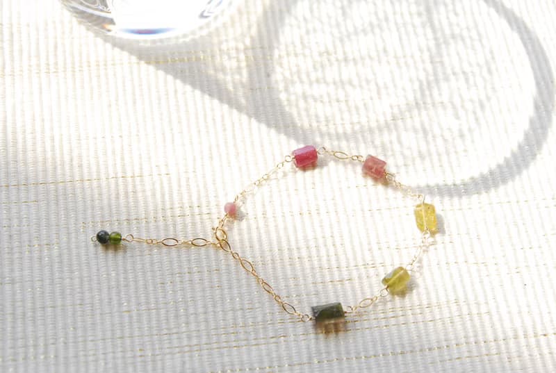 トルマリンタンブルのブレスレット B １４kgf