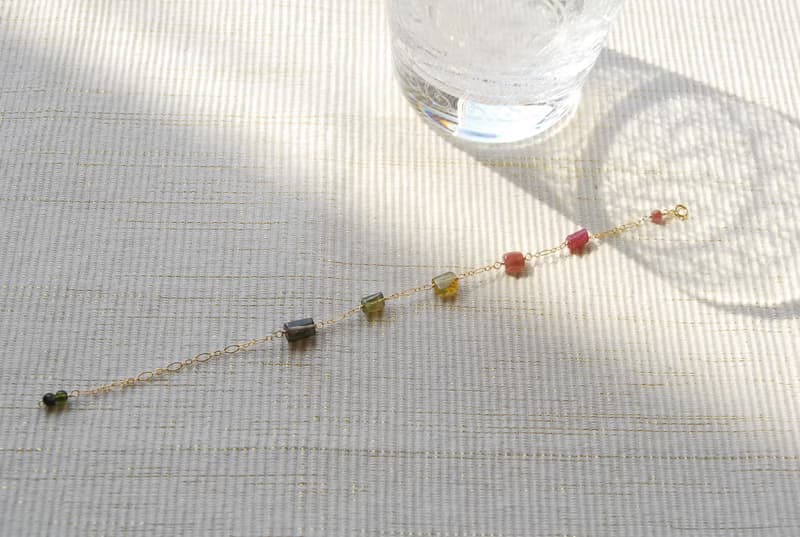 トルマリンタンブルのブレスレット B １４kgf