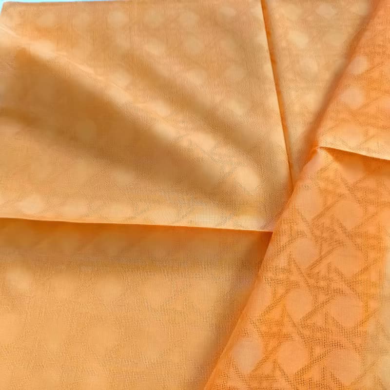 Christian Dior Vintage Handkerchief Pocket Square Orange 20.5 x 20.5 inches
