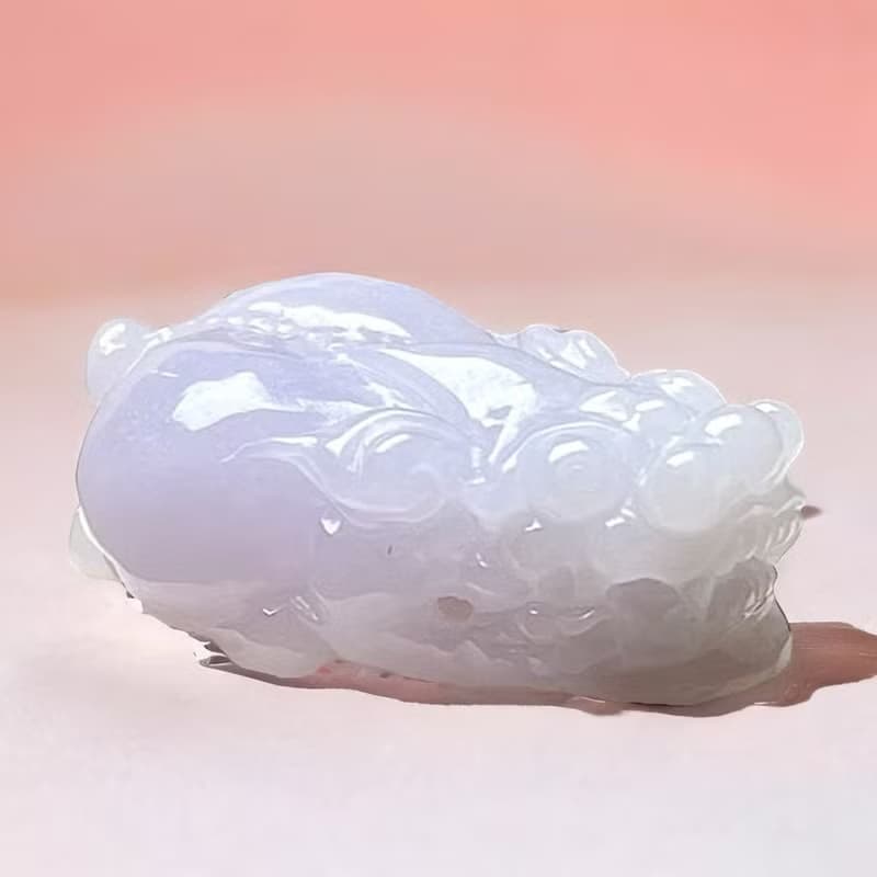 【招財神獸】冰種紫羅蘭翡翠貔貅 | 天然緬甸玉翡翠A貨 | 送禮
