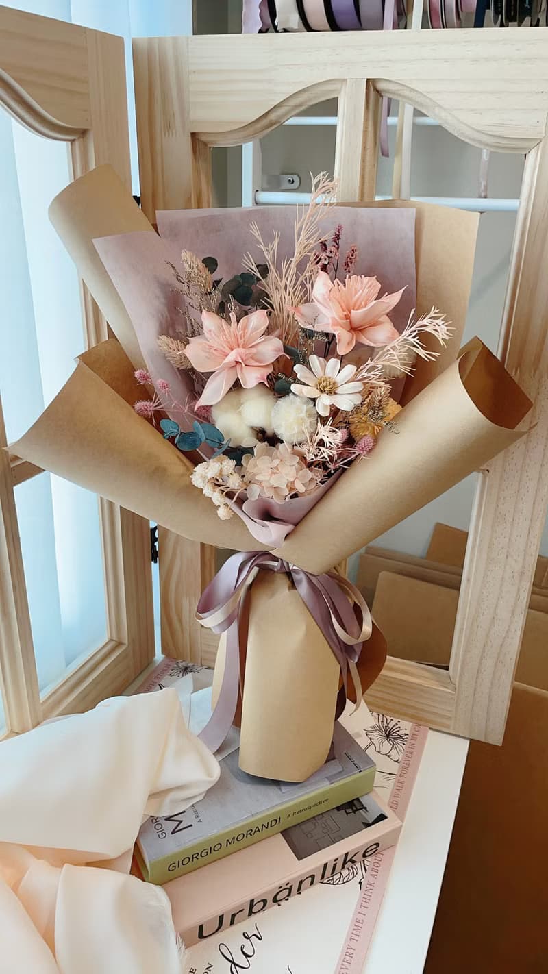 Miss。花謎 自然風格擴香花束