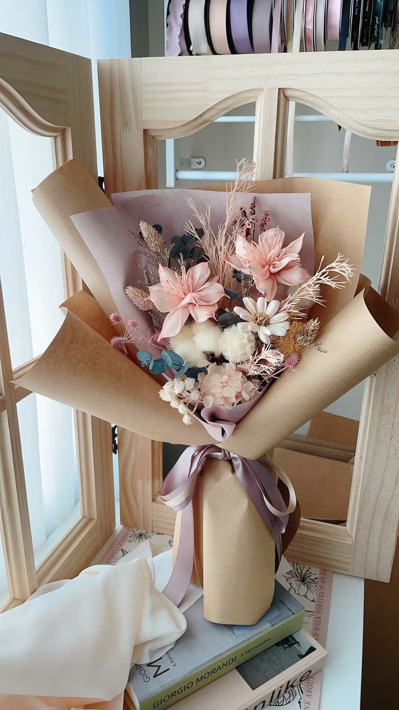 Miss。花謎 自然風格擴香花束