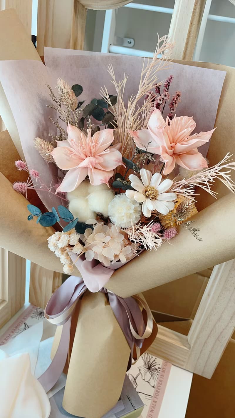 Miss。花謎 自然風格擴香花束