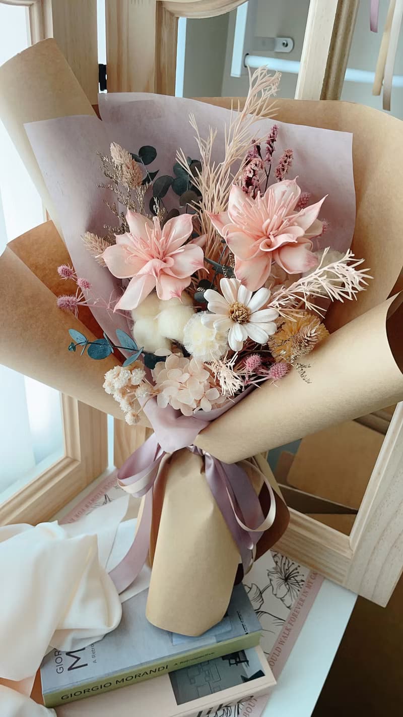 Miss。花謎 自然風格擴香花束