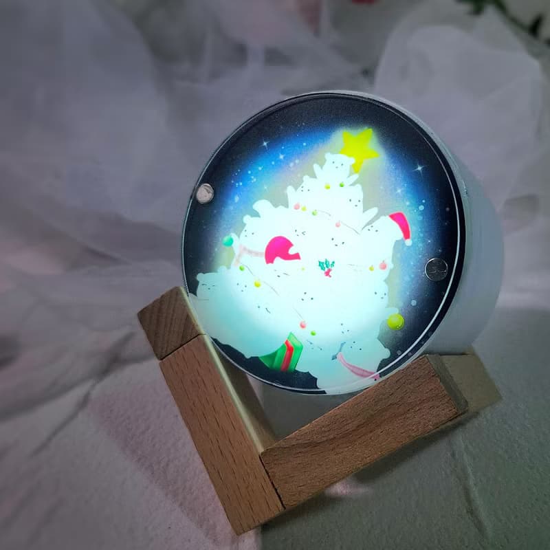 【聖誕禮物】原創設計 / 聖誕小白擴香石燈箱 / 香味小夜燈