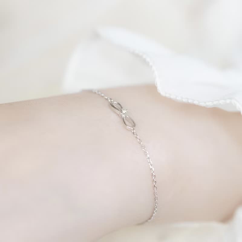 橄欖石925純銀無限設計手鍊