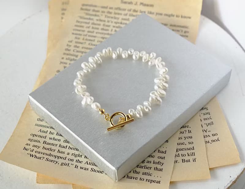 しずくパールブレスレット