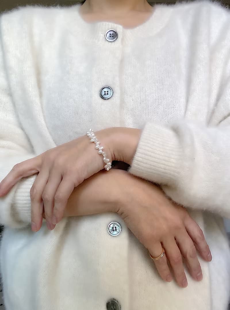 しずくパールブレスレット