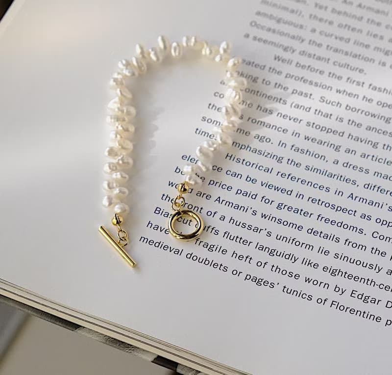 しずくパールブレスレット