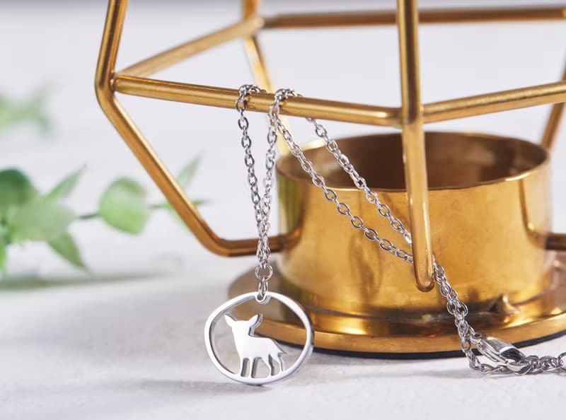 吉娃娃手鍊 -狗狗小印章系列- 抗敏醫療鋼