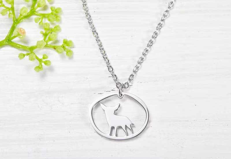 吉娃娃手鍊 -狗狗小印章系列- 抗敏醫療鋼