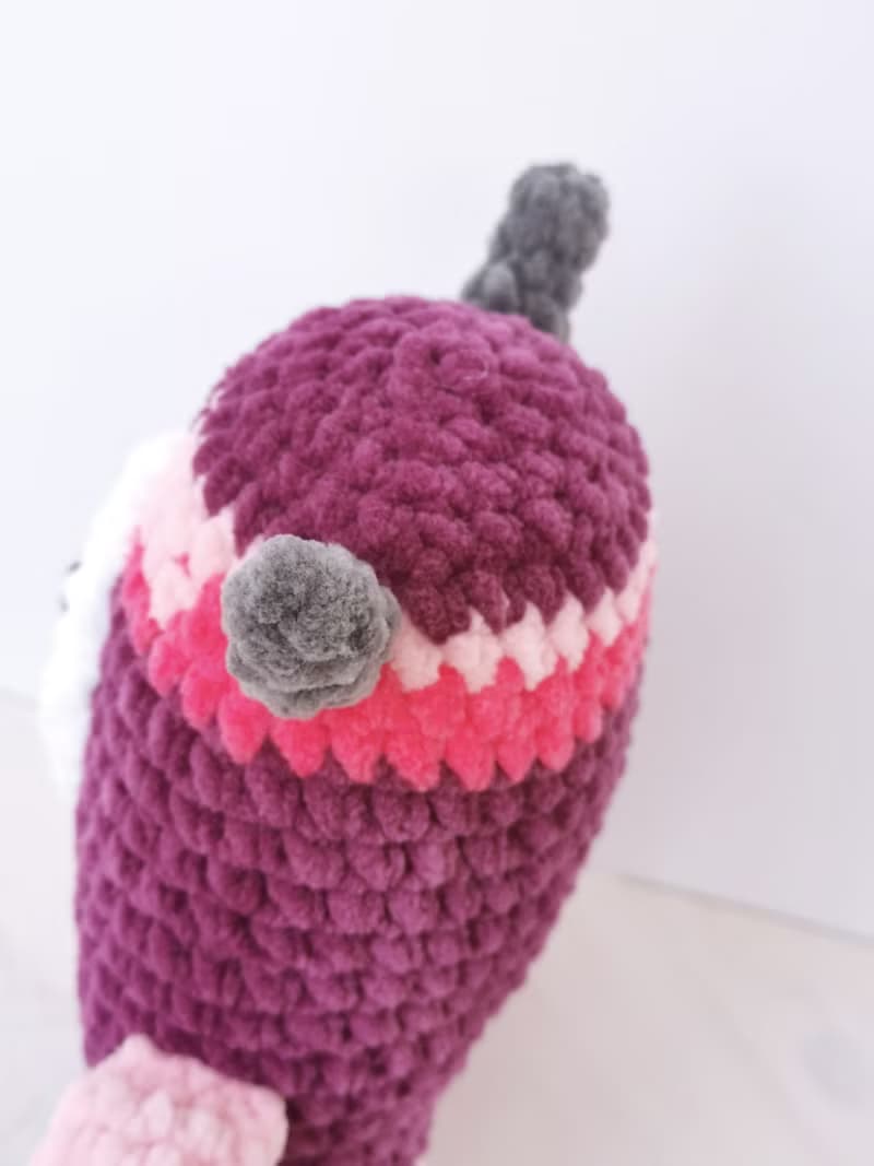 Purple monster plush, stuffed monster, gift for toddler, monster decor, alien