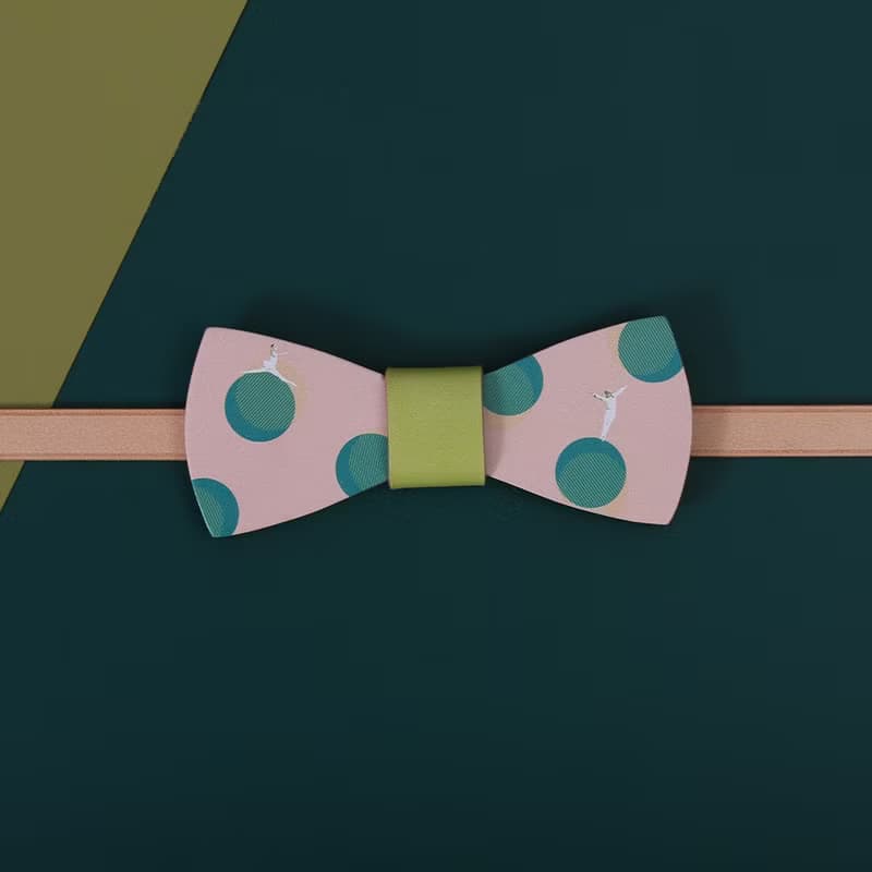 NoMatch不合設計牛皮手工波點芭蕾舞swing禮服復古領結bowtie