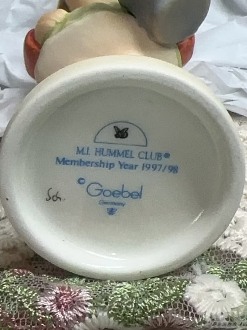 德國頂級瓷偶Hummel收藏中古手工手繪喜姆娃娃小尺寸/一等品