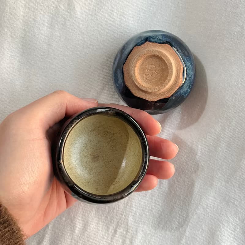 手工小茶杯 陶杯 茶杯 お湯吞 茶具 陶藝茶器 教師節禮物