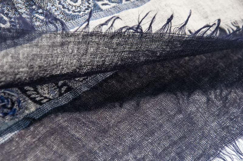 喀什米爾Cashmere/水煮羊毛披肩/針織圍巾/刺繡圍巾/羊絨披巾-花