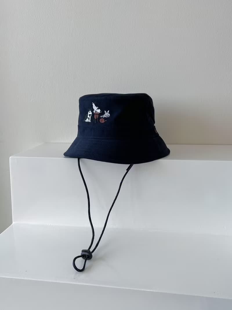 Eco-Friendly 貓咪刺繡環保漁夫帽 Cat , Fox Star