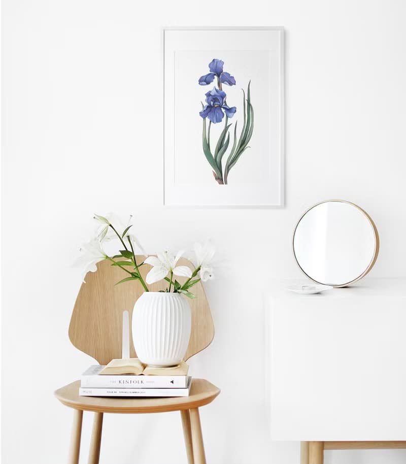 【數位】鳶尾花海報數位 JPEG 可列印牆面畫廊牆面藝術鳶尾花印刷品
