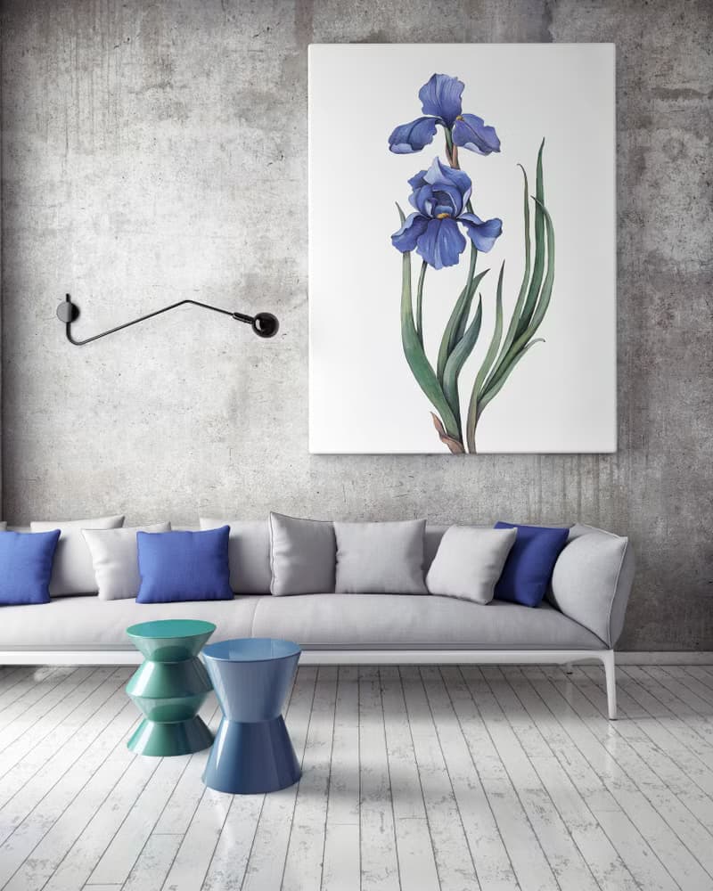【數位】鳶尾花海報數位 JPEG 可列印牆面畫廊牆面藝術鳶尾花印刷品