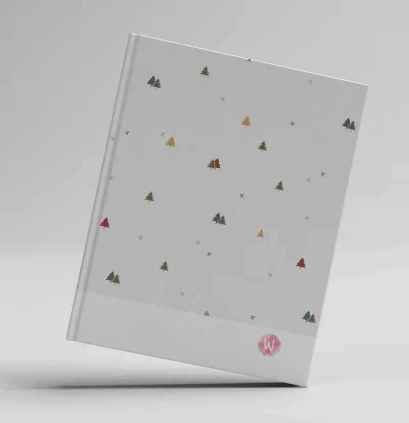 洛可可草莓手創_手工書/筆記本/手帳/日記本-聖誕禮物 耶誕小樹