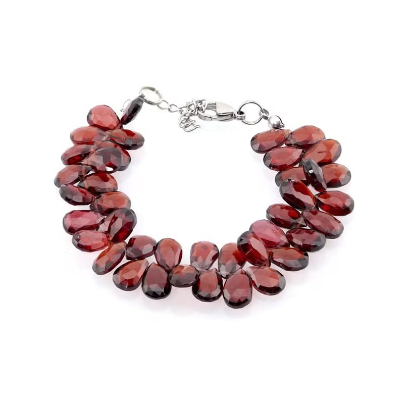 寶麗金珠寶-天然紅石榴石手鍊
