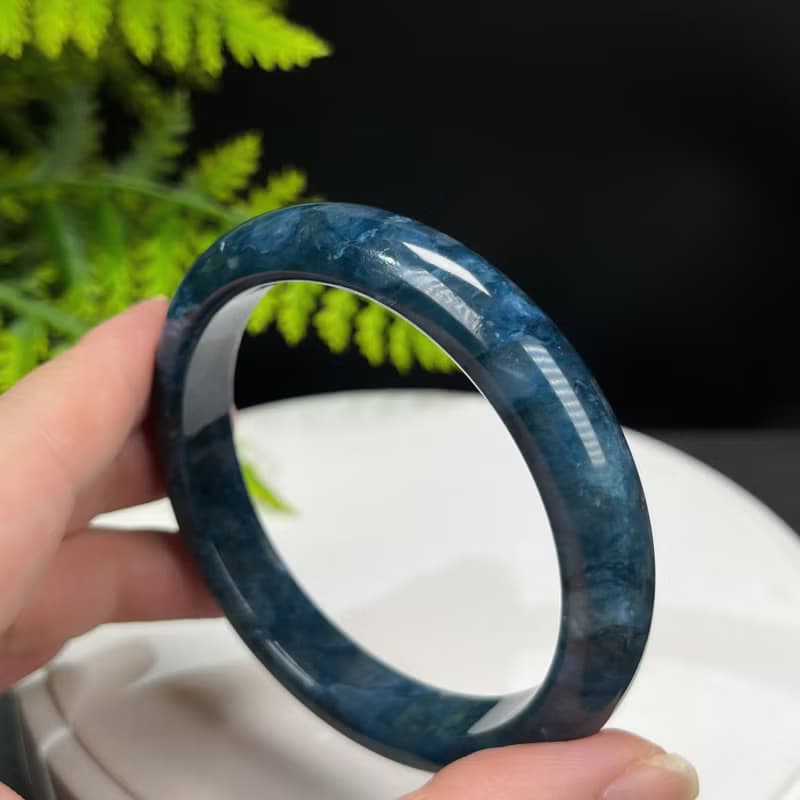 藍線石手鐲 60MM 漸變深藍白 女式手環 守護星座生肖專註自律冥想