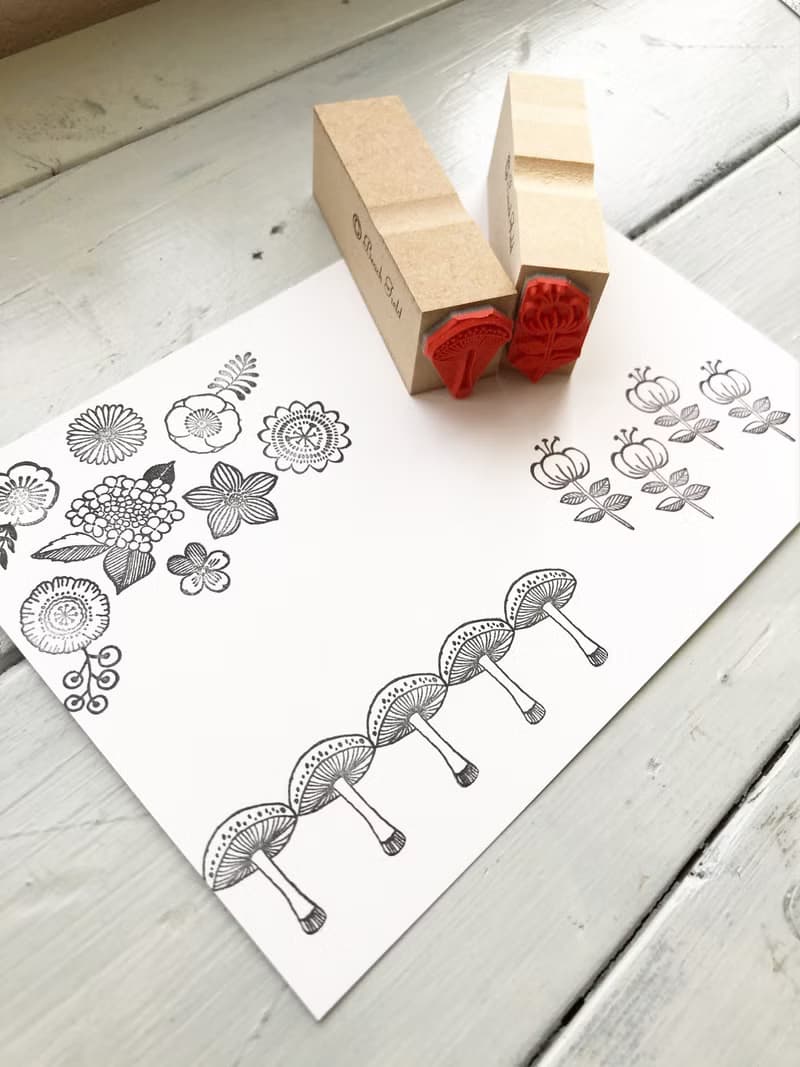 レトロフラワーガーデン　プチスタンプセット